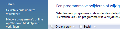 Internet Explorer 8 verwijderen Vista