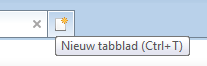 Internet Explorer 9 - Nieuw tabblad openen