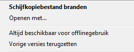 iso / img branden met Windows 7