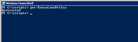 Powershell - Get-ExecutionPolicy