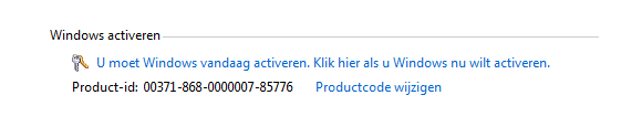Windows 7 Activatie status controleren