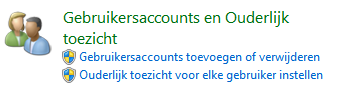 Ouderlijk toezicht in Windows 7