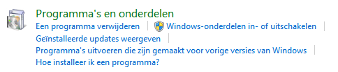 Windows 7 telnet client toevoegen