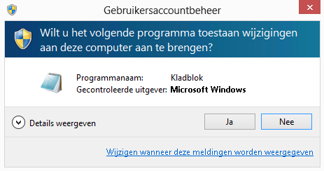 Windows 8 - hosts file Gebruikersaccountbeheer melding - Tech-Notes